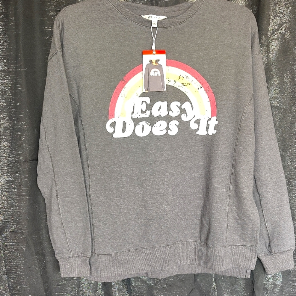 Gray 'Easy Does It' Sweatshirt